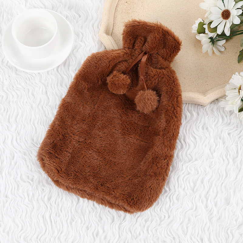 Bouillotte d’eau chaude 2L avec housse peluche